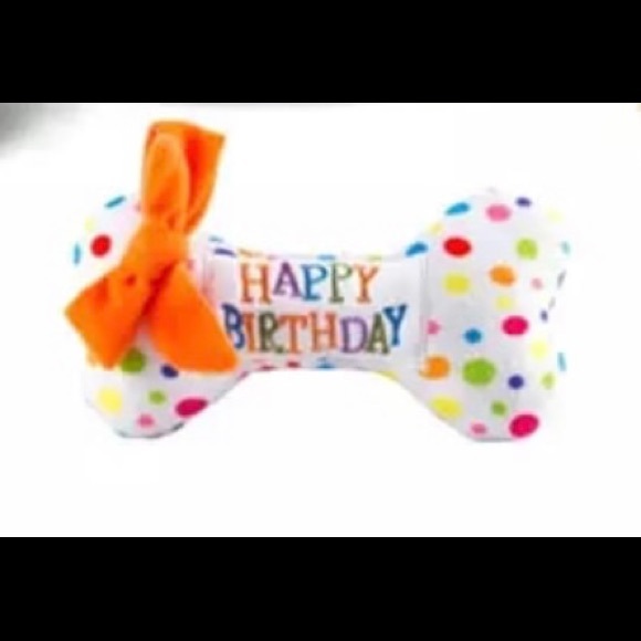 Happy Birthday Dog Bone Toy - Picture 3 of 8